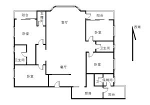 深圳二手房香榭里花园二期(香榭里花园|4室2厅|211平 中层/13层南北