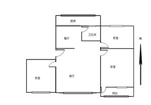 红群楼 南北通三房 配套好 业主诚心卖