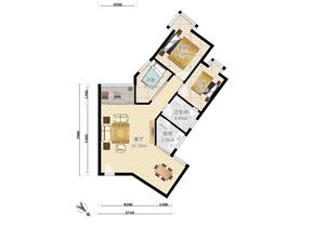 彩田村，新上朝南四房，精装修，南北通透，看莲花山全景，税费少