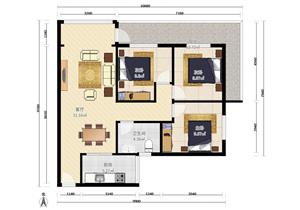 宝中大三房急售，看房方便