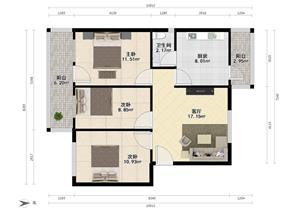 楼梯房三房两厅读桂园小桂园中