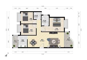 丰泽湖山庄三房，精装，南北向向，户型好，带电梯，视野好