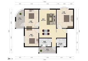 宝中3房急售，看房方便