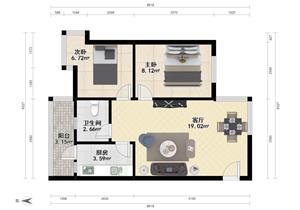 泰康轩，精装两房，业主诚心卖，看房方便