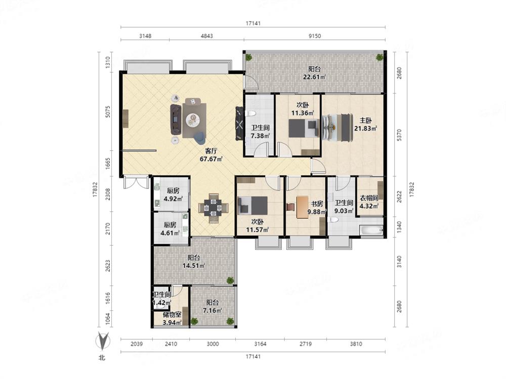 香蜜湖水榭花都（三期）