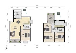 理想新城顶楼三层复试
