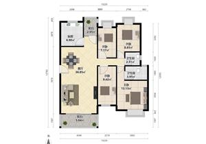 电梯四房，小高层南北通看泳池园林，近期急卖