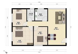灵芝双地铁口 业主诚心出售 实用高