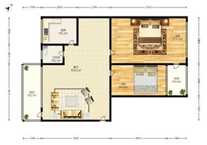 中粮集团开发.祥兴楼花园.靠近坪洲地铁口。户型方正好用