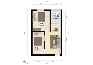 2房户型 通风采光好 使用率高 配套成熟 价格可谈