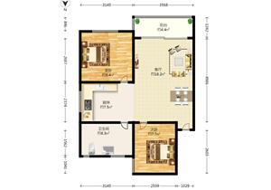 地铁口舒适两房，业主急售，价格可议