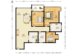鼎胜金域世家三房，交通配套齐全费用少