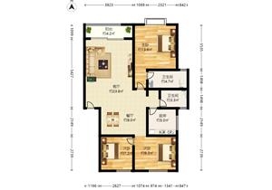 双地铁五和站 坂田四季花城 中间楼层 位置好 近地铁