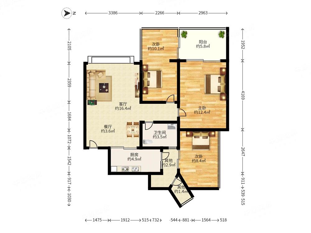 康达尔花园（五期蝴蝶堡）