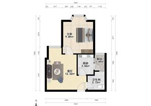 缔梦园，南向1房，南北通，高使用，价格惊喜