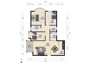 实用大气视野好 金桃园 地铁口