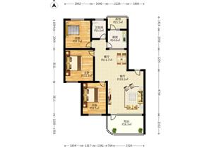 莲花一村，南北通三房，户型实用，楼层佳，诚心出售