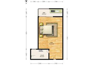 学子荔园C座30平大单间住宅，208万可谈