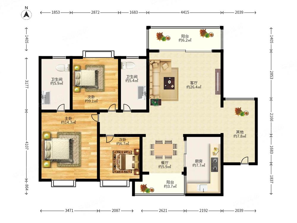 天健花园（三期）