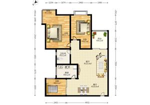 彩田村，新上东南向三房，户型实用，安静位置，诚心卖