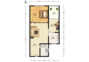 阳光华艺大厦精装一房近地铁商圈