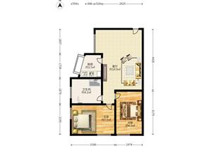罗湖大厦，二房一厅，业主诚心出售此房