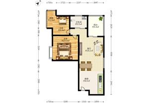 福田口岸两房高楼层小区带花园泳池楼下地铁口
