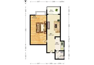 50平改两房，红本满五年，朝南业主诚心卖可以谈