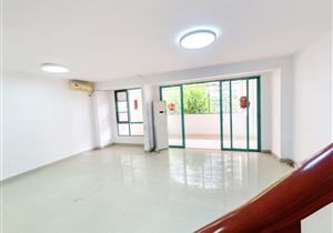 可园南北通复式4房带大阳台，满五年惟一红本，看园景安静近地铁