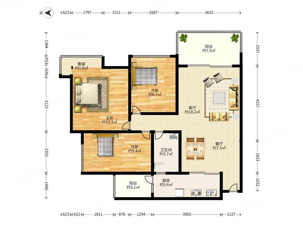 康达尔花园（五期蝴蝶堡）