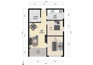 新上朝南两房自住装修装修保养好楼下天河城