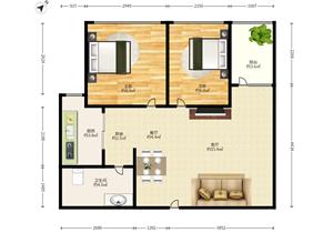 金地龙城精装实用两房万科广场旁急卖价格可谈