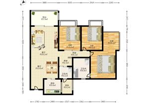 星航华府精装三房大型社区周围生活配套成为看房方便