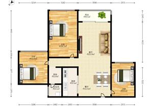 天悦湾花园中楼层三房