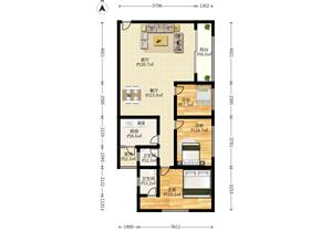 南山书城对面鹏都大厦大三房诚心出售