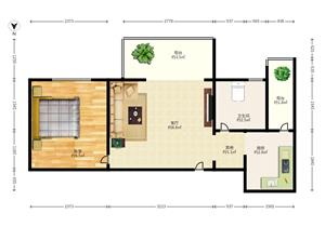 螺岭门口，安静舒适，配套齐全，华隆园，大一室，红本满五