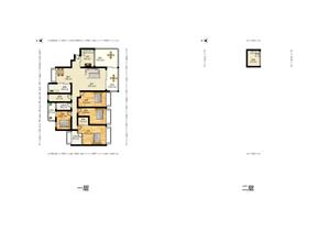 一梯一户南北通透高层板式，三个或以上阳台空间设计，