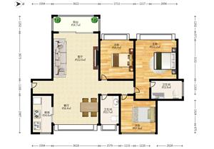 龙岗河生态公园周边物业丁山河畔花园户型方正朝南中间楼层