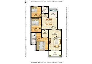 振业花园，新上带电梯三房，南北通，户型实用，诚心卖