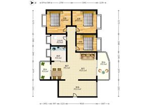 绿海名居三房二卫朝南