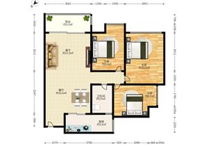 怡龙枫景园 全新装修 89平三房 朝南 拎包入住 价格可以谈