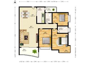 金城华庭三房 户型方正实用 带螺岭 厅出阳台 业主诚心出售