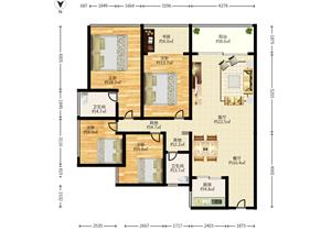 实用四房中间楼层看房的方便