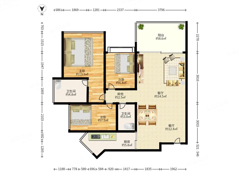康达尔花园（五期蝴蝶堡）