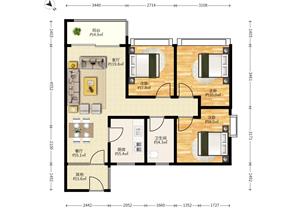 正兆景嘉园三房小高层，次新小区业主急售还价就卖
