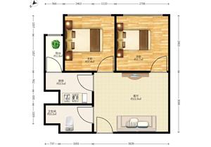 赛格广场两房朝南向通风好，性价比高