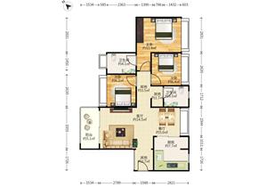 宝安次新房，地铁口，高楼层3房，小区安静，环境好，居家舒适