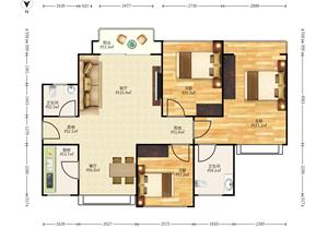 南北通透，户型方正实用，拎包可入住，地铁口大社区
