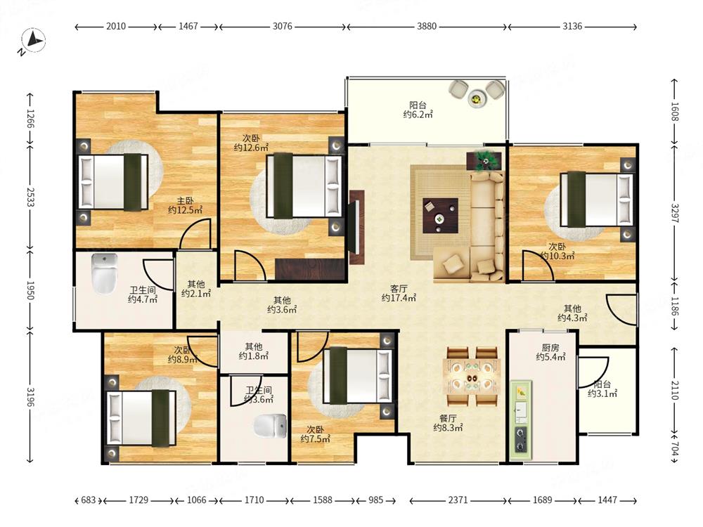 壹成中心花园(八区)