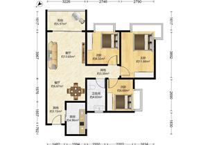 户型好。漂亮的万樾府，看房方便